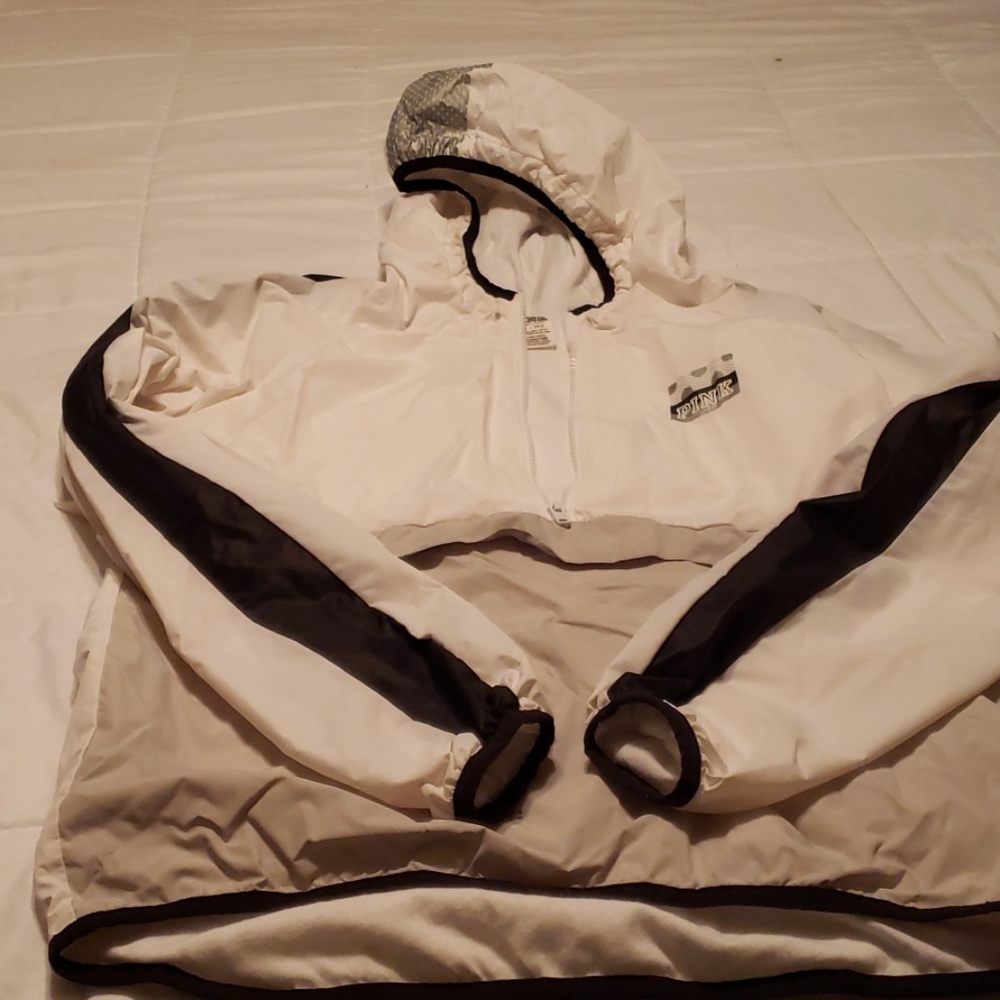 Victorias secret pink lined anorak xs